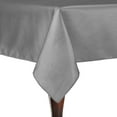 thumbnail image 1 of Ultimate Textile (5 Pack) Reversible Shantung Satin - Majestic 54 x 96-Inch Rectangular Tablecloth - for Weddings, Home Parties and Special Event use, Silver, 1 of 4