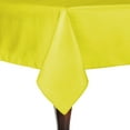 thumbnail image 1 of Ultimate Textile (5 Pack) Reversible Shantung Satin - Majestic 72 x 120-Inch Rectangular Tablecloth - for Weddings, Home Parties and Special Event use, Lemon Yellow, 1 of 4