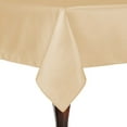 thumbnail image 1 of Ultimate Textile (5 Pack) Reversible Shantung Satin - Majestic 84 x 84-Inch Square Tablecloth - for Weddings, Home Parties and Special Event use, Camel Light Brown, 1 of 4