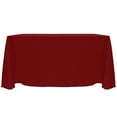 thumbnail image 1 of Ultimate Textile (5 Pack) Reversible Shantung Satin - Majestic 90 x 156-Inch Rectangular Tablecloth - for Weddings, Home Parties and Special Event use, Cherry Red, 1 of 4
