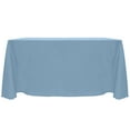 thumbnail image 1 of Ultimate Textile (5 Pack) Reversible Shantung Satin - Majestic 90 x 156-Inch Rectangular Tablecloth - for Weddings, Home Parties and Special Event use, Light Baby Blue, 1 of 4
