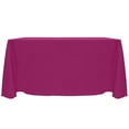 thumbnail image 1 of Ultimate Textile (5 Pack) Reversible Shantung Satin - Majestic 90 x 156-Inch Rectangular Tablecloth - for Weddings, Home Parties and Special Event use, Raspberry Red, 1 of 4