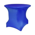 thumbnail image 1 of Ultimate Textile (5 Pack) Round Fitted Stretch Spandex Table Cover - for 48-Inch Round Tables, Royal Blue, 1 of 2