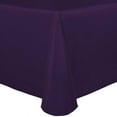 thumbnail image 1 of Ultimate Textile (5 Pack) Satin 108 x 132-Inch Rectangular Tablecloth - for Wedding, Special Event or Banquet use, Plum Purple, 1 of 4