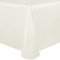 thumbnail image 1 of Ultimate Textile (5 Pack) Satin 54 x 96-Inch Oval Tablecloth - for Home Dining Tables, Ivory Cream, 1 of 4