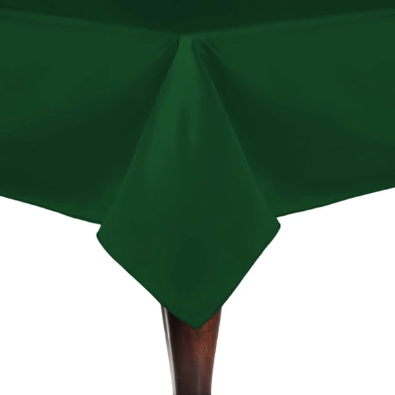 Ultimate Textile (5 Pack) Satin 72 x 72-Inch Square Tablecloth - for Wedding, Special Event or Banquet use, Emerald Green