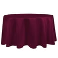 thumbnail image 1 of Ultimate Textile (5 Pack) Satin 84-Inch Round Tablecloth - for Wedding, Special Event or Banquet use, Burgundy Red, 1 of 4