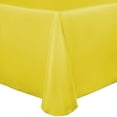 thumbnail image 1 of Ultimate Textile (5 Pack) Satin 90 x 132-Inch Rectangular Tablecloth - for Wedding, Special Event or Banquet use, Lemon Yellow, 1 of 4
