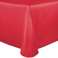 thumbnail image 1 of Ultimate Textile (5 Pack) Satin 90 x 132-Inch Rectangular Tablecloth - for Wedding, Special Event or Banquet use, Watermelon Pink, 1 of 4
