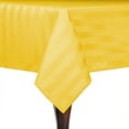 thumbnail image 1 of Ultimate Textile (5 Pack) Satin-Stripe 52 x 70-Inch Rectangular Tablecloth - for Wedding and Catering, Hotel or Home Dining use, Goldenrod Yellow, 1 of 3