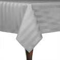 thumbnail image 1 of Ultimate Textile (5 Pack) Satin-Stripe 60 x 108-Inch Rectangular Tablecloth - for Wedding and Catering, Hotel or Home Dining use, Silver Grey, 1 of 3