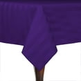 thumbnail image 1 of Ultimate Textile (5 Pack) Satin-Stripe 60 x 60-Inch Square Tablecloth - for Wedding and Catering, Hotel or Home Dining use, Purple, 1 of 3
