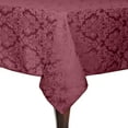thumbnail image 1 of Ultimate Textile (5 Pack) Saxony 72 x 72-Inch Square Damask Tablecloth - Jacquard Weave Emblem Crest Design, Dark Red, 1 of 3