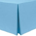 thumbnail image 1 of Ultimate Textile (5 Pack) Shantung - Majestic 6 ft. Fitted Tablecloth - for 30 x 72-Inch Banquet and Folding Rectangular Tables - 36"H, Light Baby Blue, 1 of 3