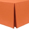 thumbnail image 1 of Ultimate Textile (5 Pack) Shantung - Majestic 8 ft. Fitted Tablecloth - for 30 x 96-Inch Banquet and Folding Rectangular Tables - 36"H, Orange, 1 of 3