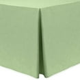 thumbnail image 1 of Ultimate Textile (5 Pack) Shantung - Majestic 8 ft. Fitted Tablecloth - for 30 x 96-Inch Banquet and Folding Rectangular Tables - 36"H, Sage Green, 1 of 3