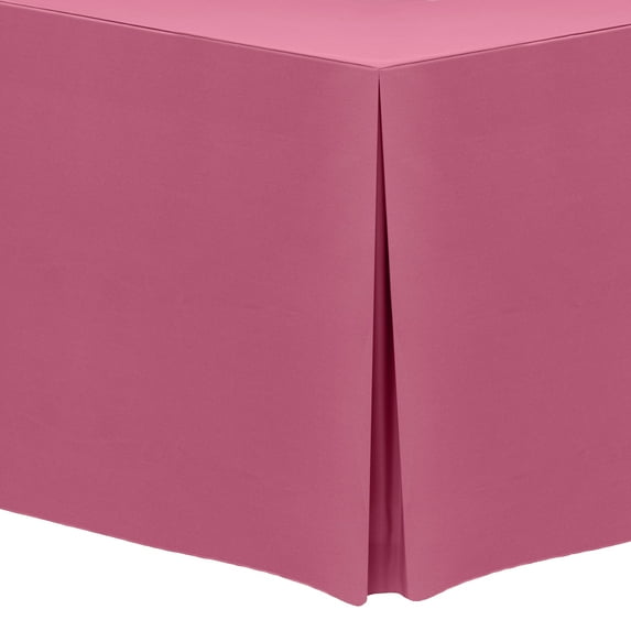 Ultimate Textile 5 ft. Fitted Polyester Tablecloth - for 18 x 60-inch Banquet and Folding Rectangular Tables, Watermelon