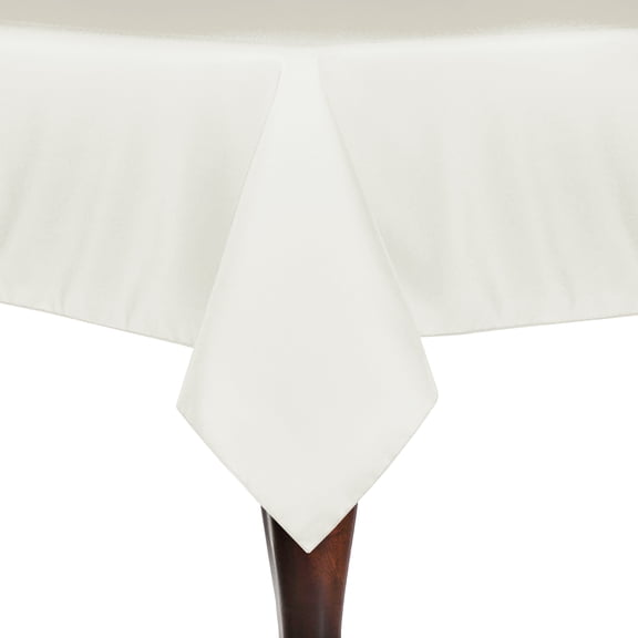 Ultimate Textile 52 x 52-Inch Square Polyester Linen Tablecloth Oyster