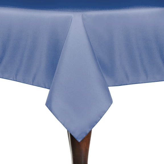 Ultimate Textile 52 x 52-Inch Square Polyester Linen Tablecloth Periwinkle Blue