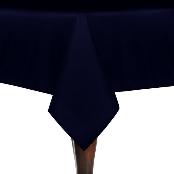 Ultimate Textile 52 x 70-Inch Rectangular Polyester Linen Tablecloth Deep Royal Blue