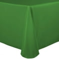 thumbnail image 1 of Ultimate Textile 54 x 96-Inch Oval Polyester Linen Tablecloth Emerald Green, 1 of 3