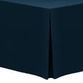 thumbnail image 1 of Ultimate Textile 6 ft. Fitted Polyester Tablecloth - for 30 x 72-Inch Banquet and Folding Rectangular Tables, Midnight, 1 of 3