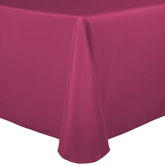 Ultimate Textile 60 x 102-Inch Oval Polyester Linen Tablecloth