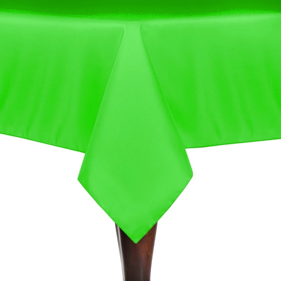 Ultimate Textile 60 x 108-Inch Rectangular Polyester Linen Tablecloth Neon Green