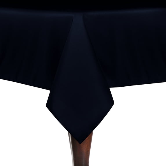 Ultimate Textile 60 x 144-Inch Rectangular Polyester Linen Tablecloth Midnight Navy Blue