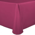 thumbnail image 1 of Ultimate Textile 70 x 104-Inch Oval Polyester Linen Tablecloth Hot Pink, 1 of 3