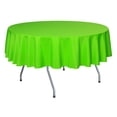 thumbnail image 1 of Ultimate Textile 72-Inch Round Polyester Linen Tablecloth Neon Green, 1 of 4