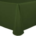 thumbnail image 1 of Ultimate Textile 72 x 120-Inch Oval Polyester Linen Tablecloth Moss Green, 1 of 3