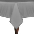 thumbnail image 1 of Ultimate Textile 72 x 120-Inch Rectangular Polyester Linen Tablecloth Silver, 1 of 4