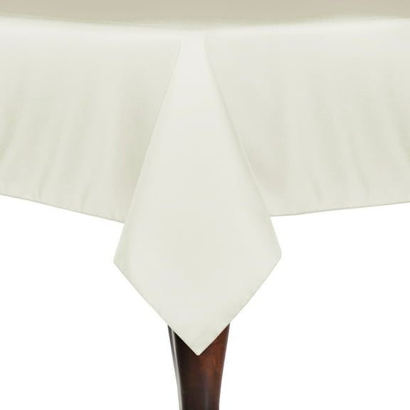 Ultimate Textile 72 x 72-Inch Square Polyester Linen Tablecloth Ivory Cream