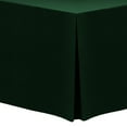 thumbnail image 1 of Ultimate Textile 8 ft. Fitted Polyester Tablecloth - for 18 x 96-Inch Banquet and Folding Rectangular Tables, Forest Green, 1 of 3