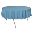 thumbnail image 1 of Ultimate Textile 84-Inch Round Polyester Linen Tablecloth Light Baby Blue, 1 of 4