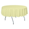 thumbnail image 1 of Ultimate Textile 84-Inch Round Polyester Linen Tablecloth Maize Light Yellow, 1 of 4