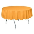 thumbnail image 1 of Ultimate Textile 84-Inch Round Polyester Linen Tablecloth Neon Orange, 1 of 4