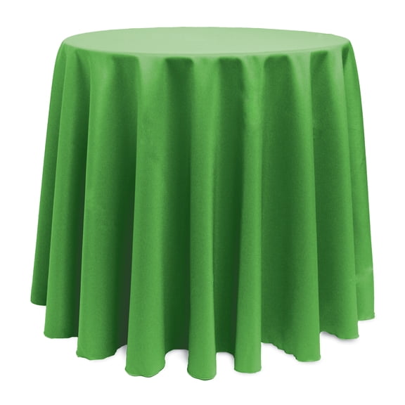 Ultimate Textile 90-Inch Round Polyester Linen Tablecloth Kelly Green