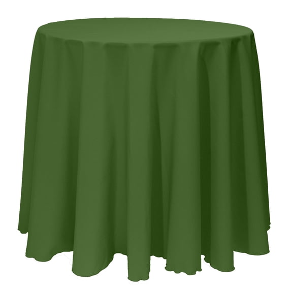 Ultimate Textile 90-Inch Round Polyester Linen Tablecloth Moss Green