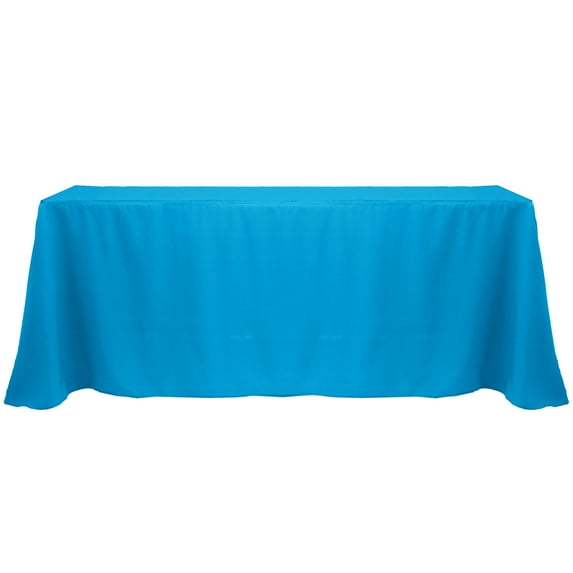 Ultimate Textile 90 x 132-Inch Rectangular Polyester Linen Tablecloth Cobalt Blue