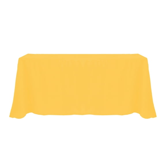Ultimate Textile 90 x 132-Inch Rectangular Polyester Linen Tablecloth Neon Orange