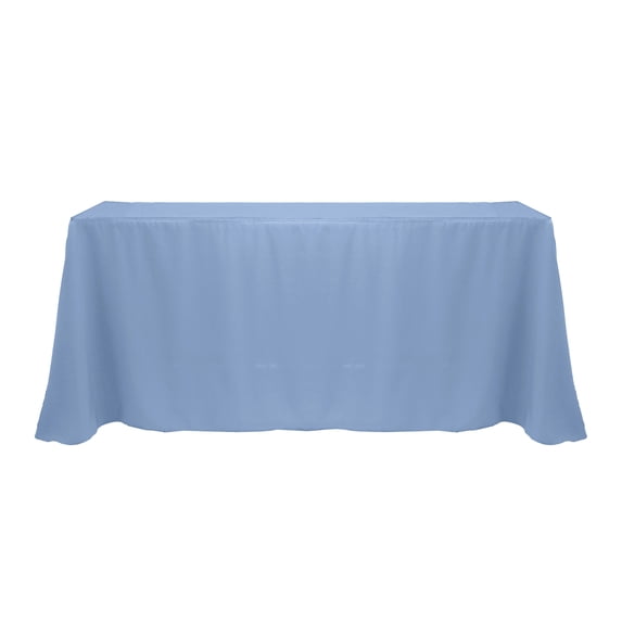 Ultimate Textile 90 x 132-Inch Rectangular Polyester Linen Tablecloth Slate Blue