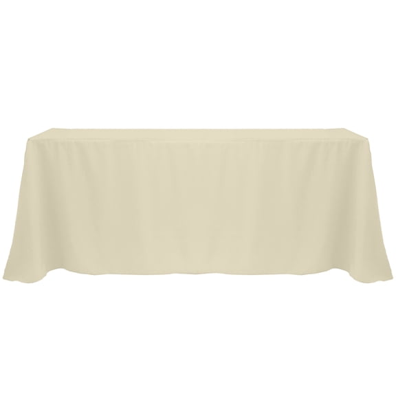 Ultimate Textile 90 x 132-Inch Rectangular Polyester Linen Tablecloth Tan Beige