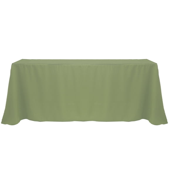 Ultimate Textile 90 x 156-Inch Rectangular Polyester Linen Tablecloth Army Green