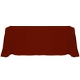 thumbnail image 1 of Ultimate Textile 90 x 156-Inch Rectangular Polyester Linen Tablecloth Brick Rust Red, 1 of 4