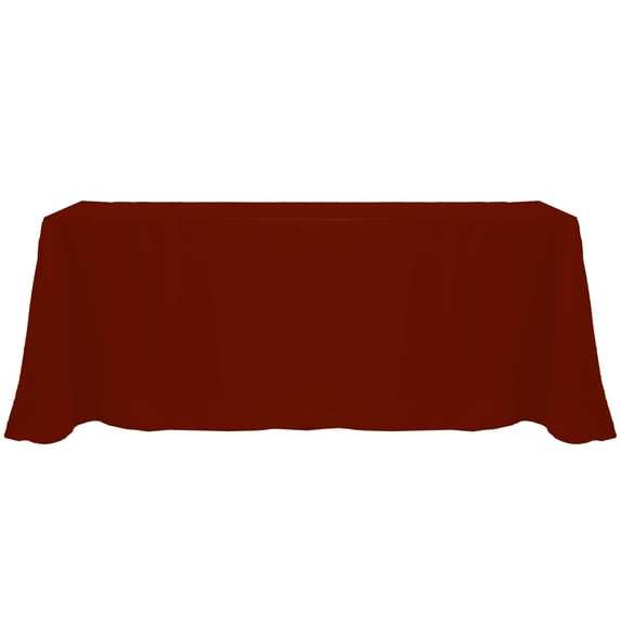 Ultimate Textile 90 x 156-Inch Rectangular Polyester Linen Tablecloth Brick Rust Red