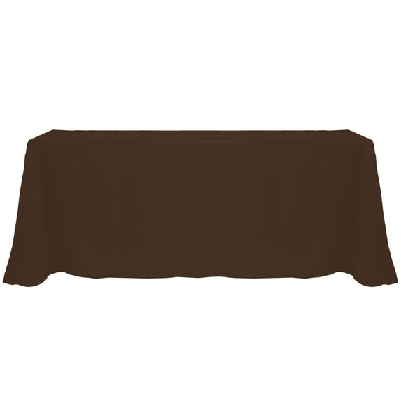Ultimate Textile 90 x 156-Inch Rectangular Polyester Linen Tablecloth Chocolate Brown