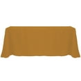 thumbnail image 1 of Ultimate Textile 90 x 156-Inch Rectangular Polyester Linen Tablecloth Copper Brown, 1 of 4