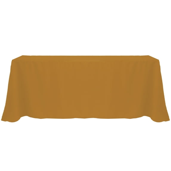Ultimate Textile 90 x 156-Inch Rectangular Polyester Linen Tablecloth Copper Brown